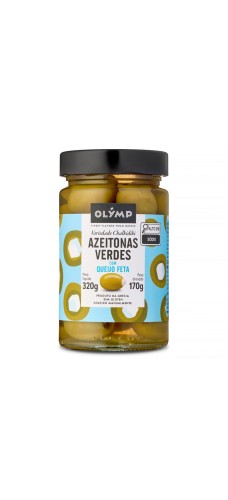 Azeitonas Olymp Verdes com Queijo Feta 200g