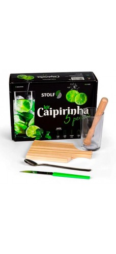 Kit Caipirinha Stolf Pinus com 05 peças Kit Caipirinha Stolf Pinus com 05 peças