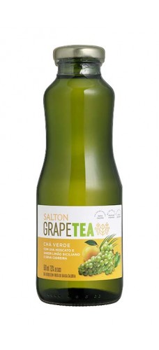 CHA VERDE GRAPE TEA COM UVA MOSCATO E SABOR LIMÃO SICILIANO E ERVA CIDREIRA 500ML