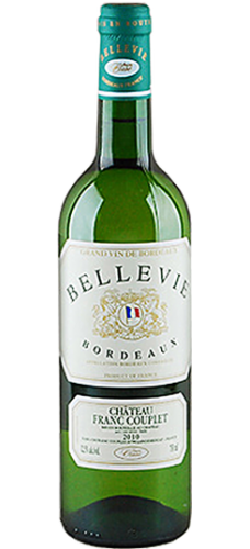 BORDEAUX BLANC BELLEVIE Chateu Franc Couplet