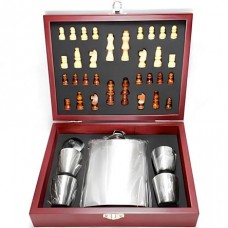 Kit cantil de bolso e jogo xadrez com 06 peças